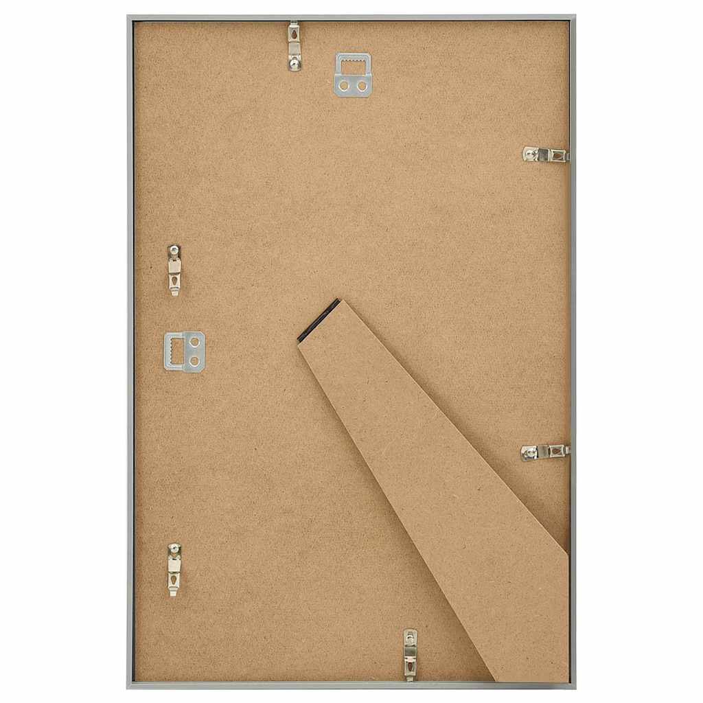 vidaXL Photo Frame | Set of 5 | Silver | MDF, PS, PVC | Large 6