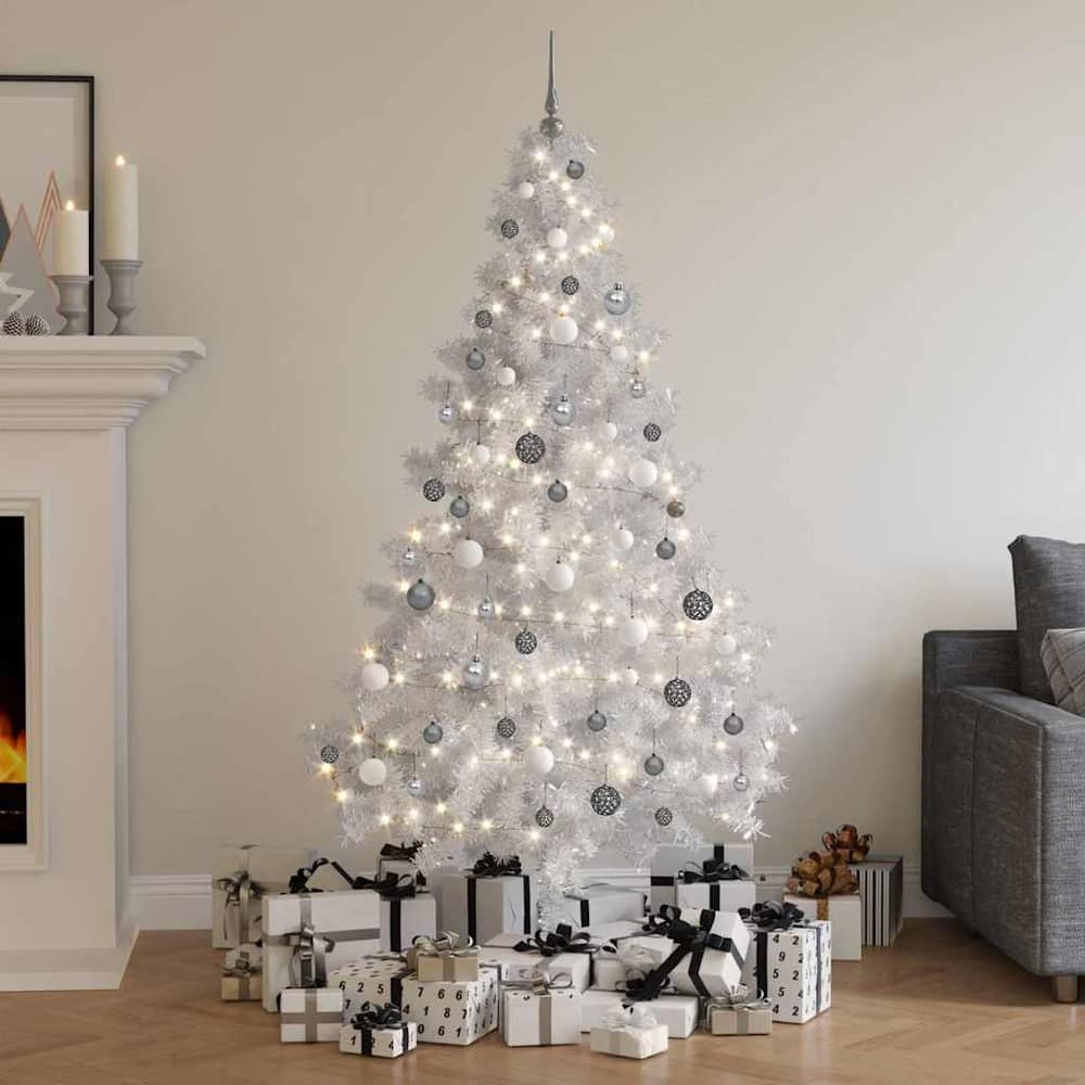 Artificial Pre-lit Christmas Tree Ball White balls