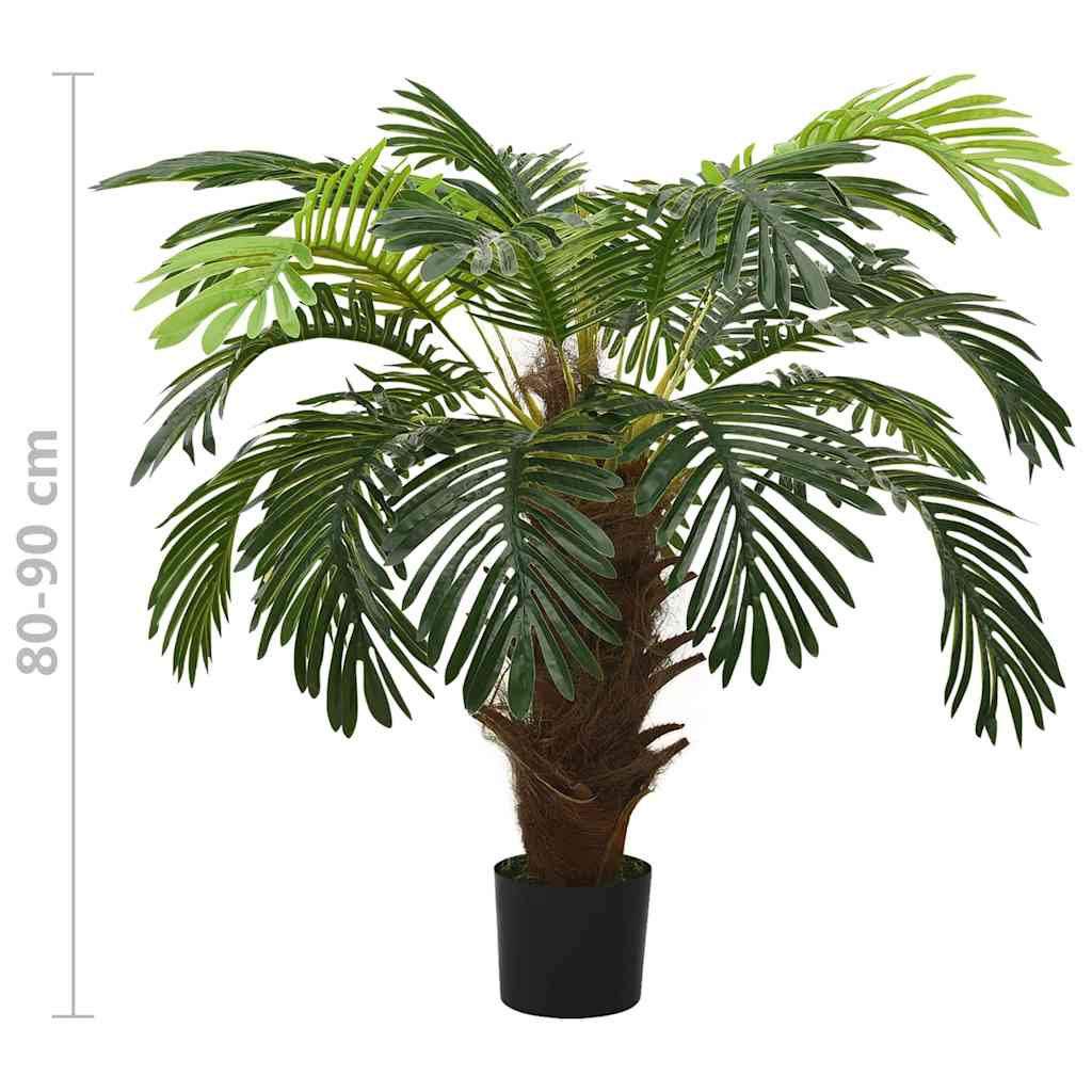 vidaXL Artificial Cycas Palm | Green | Plastic | Medium | Decorative Inlays 6