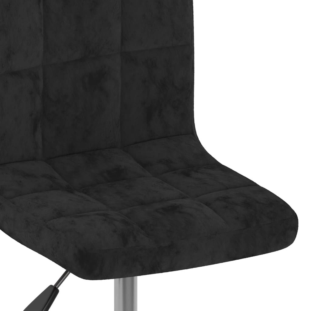 vidaXL Swivel Bar Stool Black Velvet 6