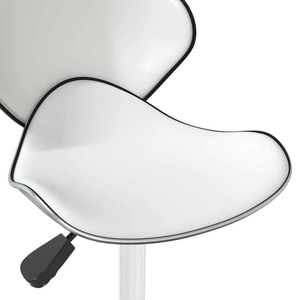vidaXL Bar Stool White Faux Leather 6
