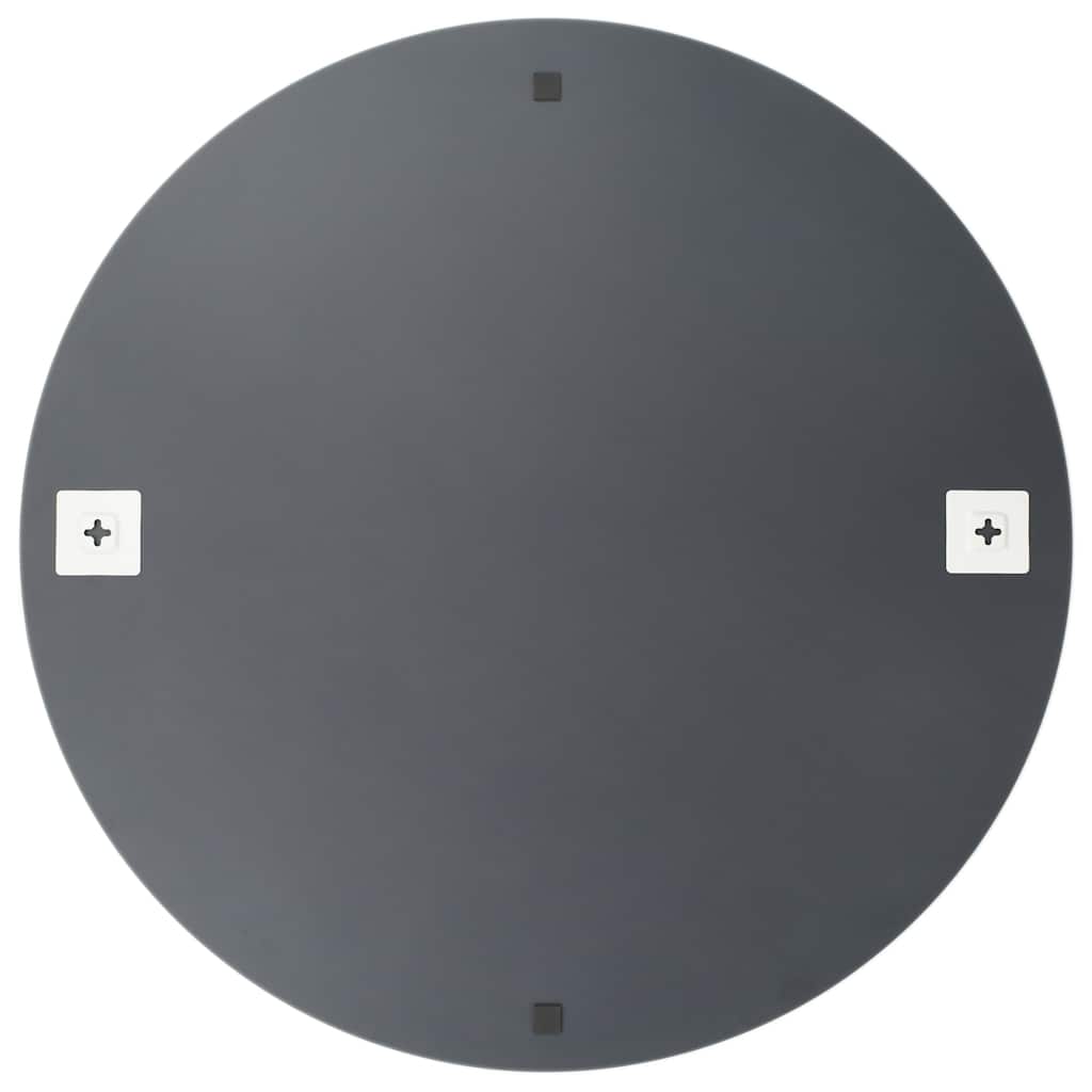 vidaXL Wall Mirror with LED Lights Round Glass 6