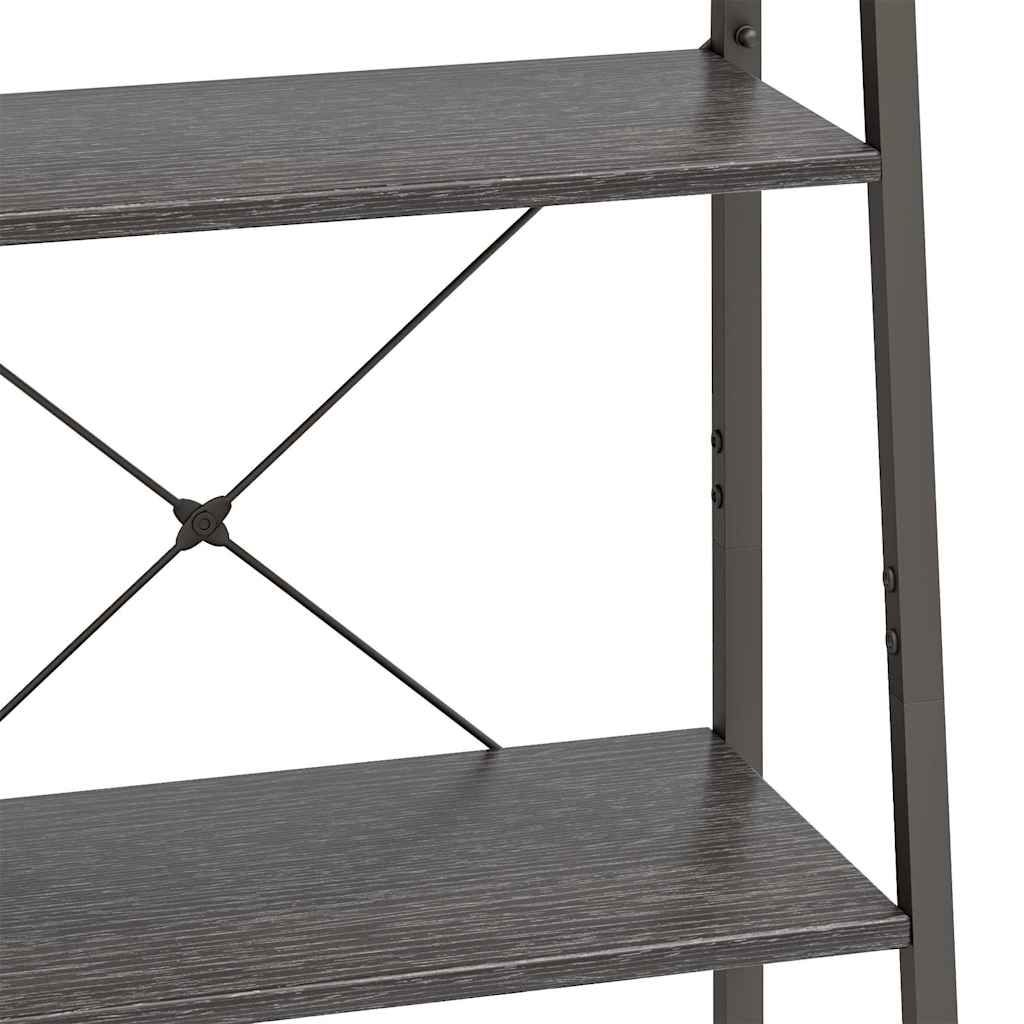 vidaXL 4-Tier Standing Shelf Black 56x35x140 cm 6