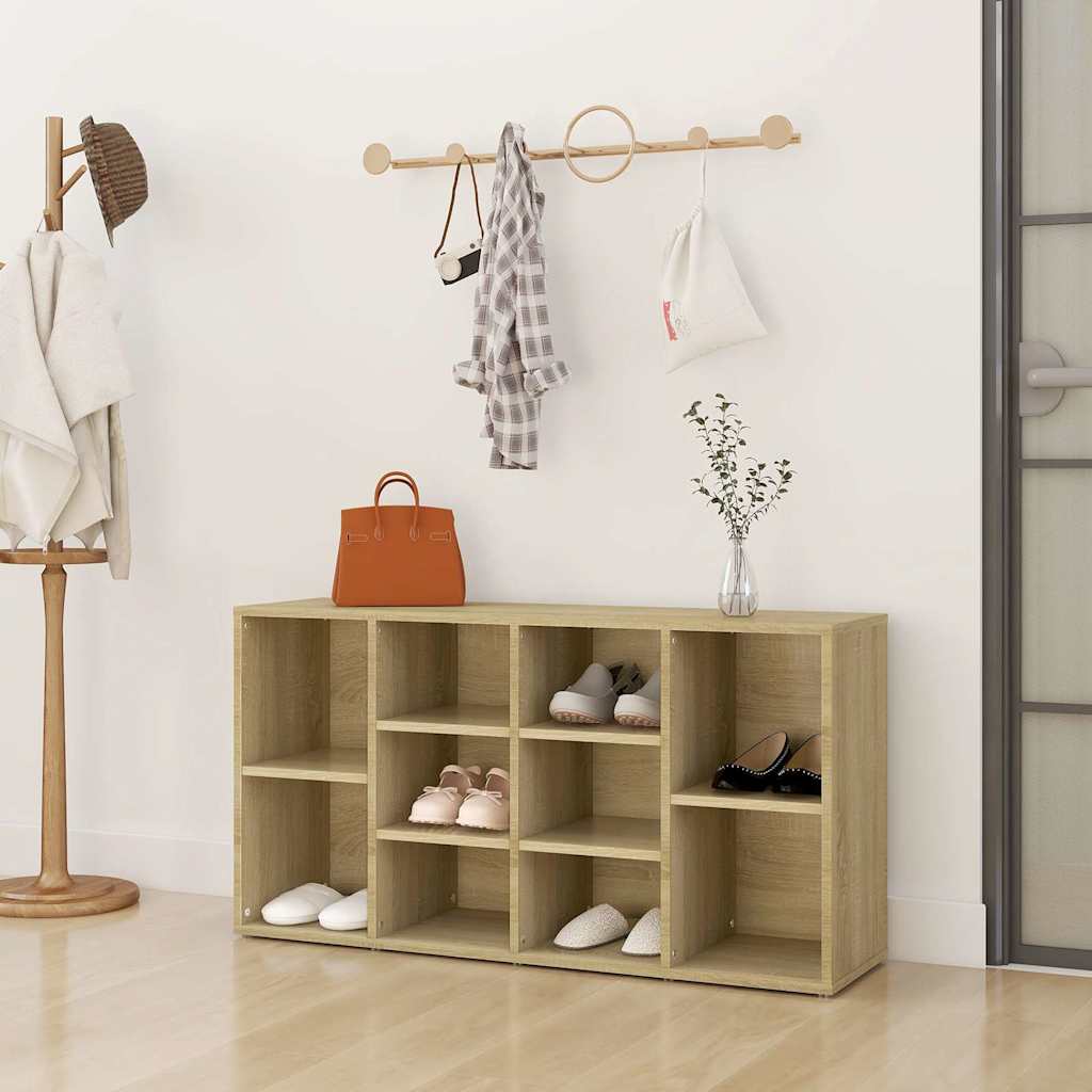 vidaXL Shoe Bench 103x30x55 cm Engineered Wood