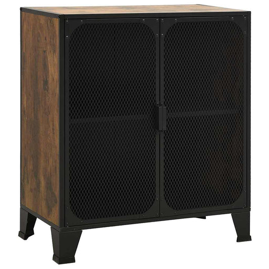 Storage Cabinet 72x36x82 cm Metal and MDF 1