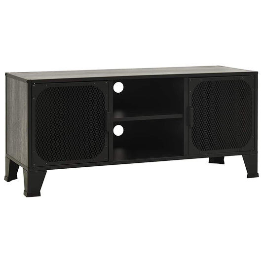 vidaXL TV Cabinet | Grey | MDF | 105 cm | TV Cabinet | Rectangular | Industrial 2