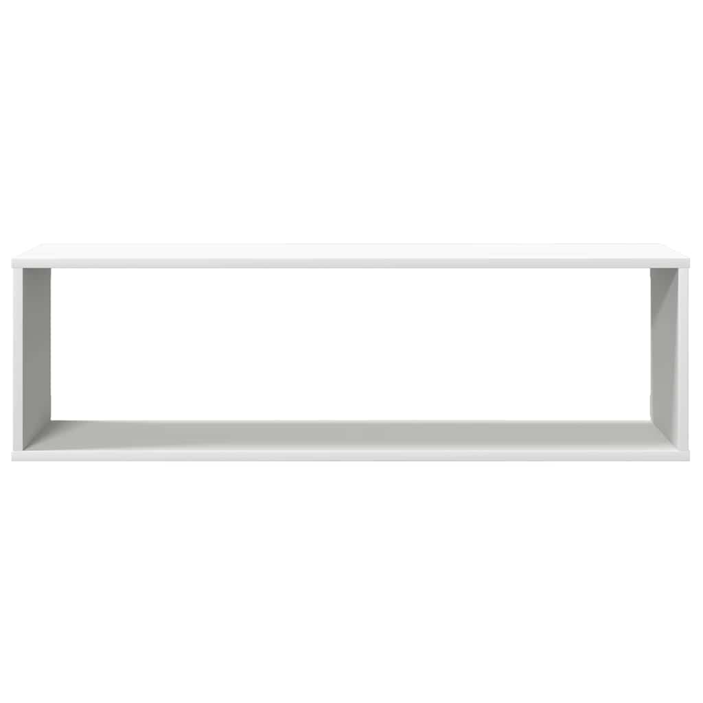 vidaXL Wall Cube Shelf 4 pcs White 100x15x30 cm Engineered Wood 6