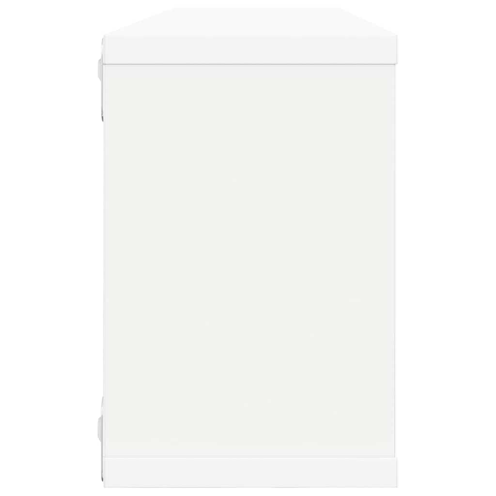 vidaXL Wall Cube Shelf 4 pcs White 60x15x23 cm Engineered Wood 6