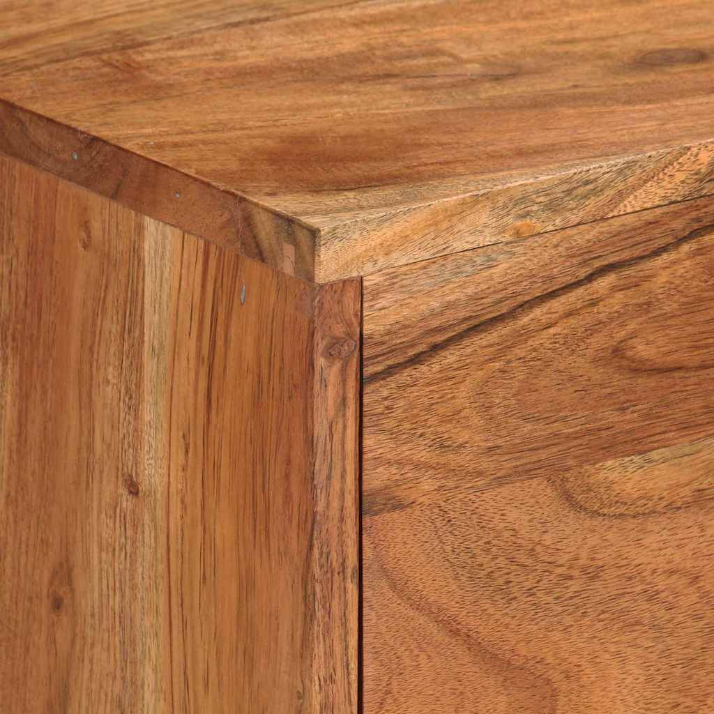 vidaXL TV Cabinet | Honey brown and grey | Solid acacia wood, powder-coated iron 6