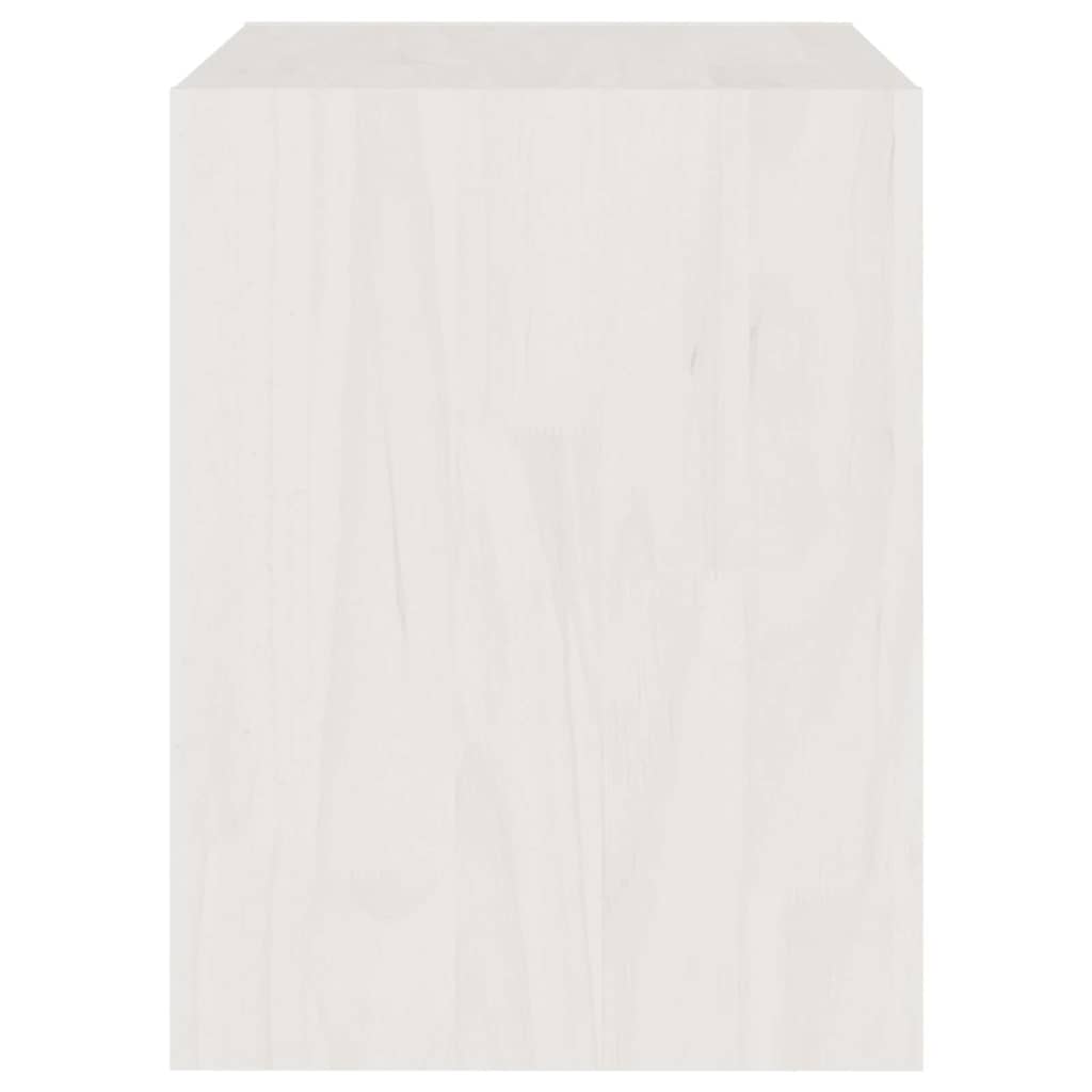 vidaXL Bedside Cabinet | Set of 2 | White | Solid pinewood | Compact 6