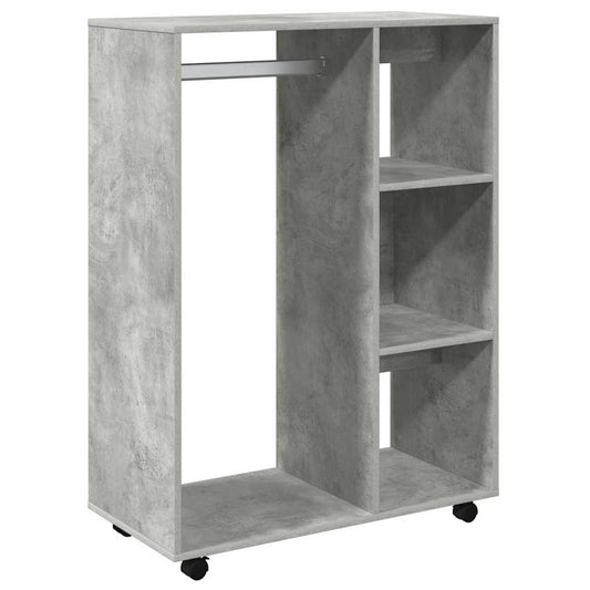 vidaXL Wardrobe | Concrete grey | Engineered wood | Medium | Rollable 2