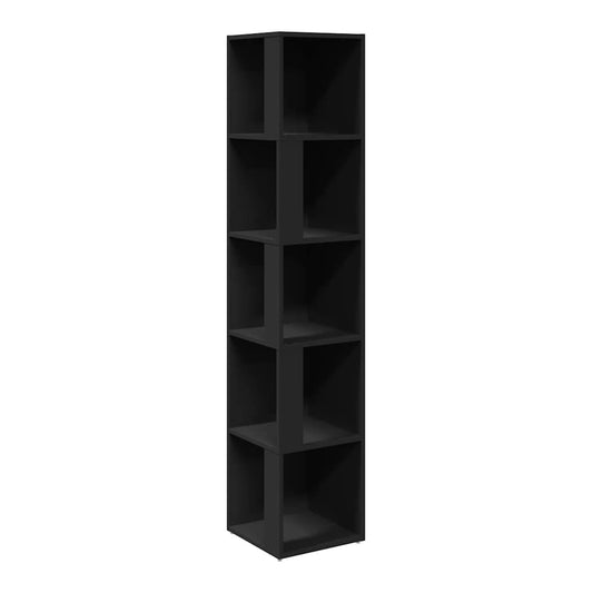 Corner Cabinet 33x33x164.5 cm Engineered Wood 33 x 33 x 165 cm Black