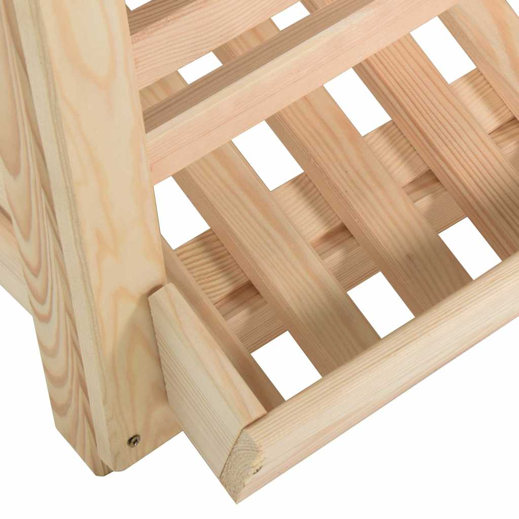 vidaXL Potato Box | Natural Wood | Solid Pinewood | Medium | Stackable 6