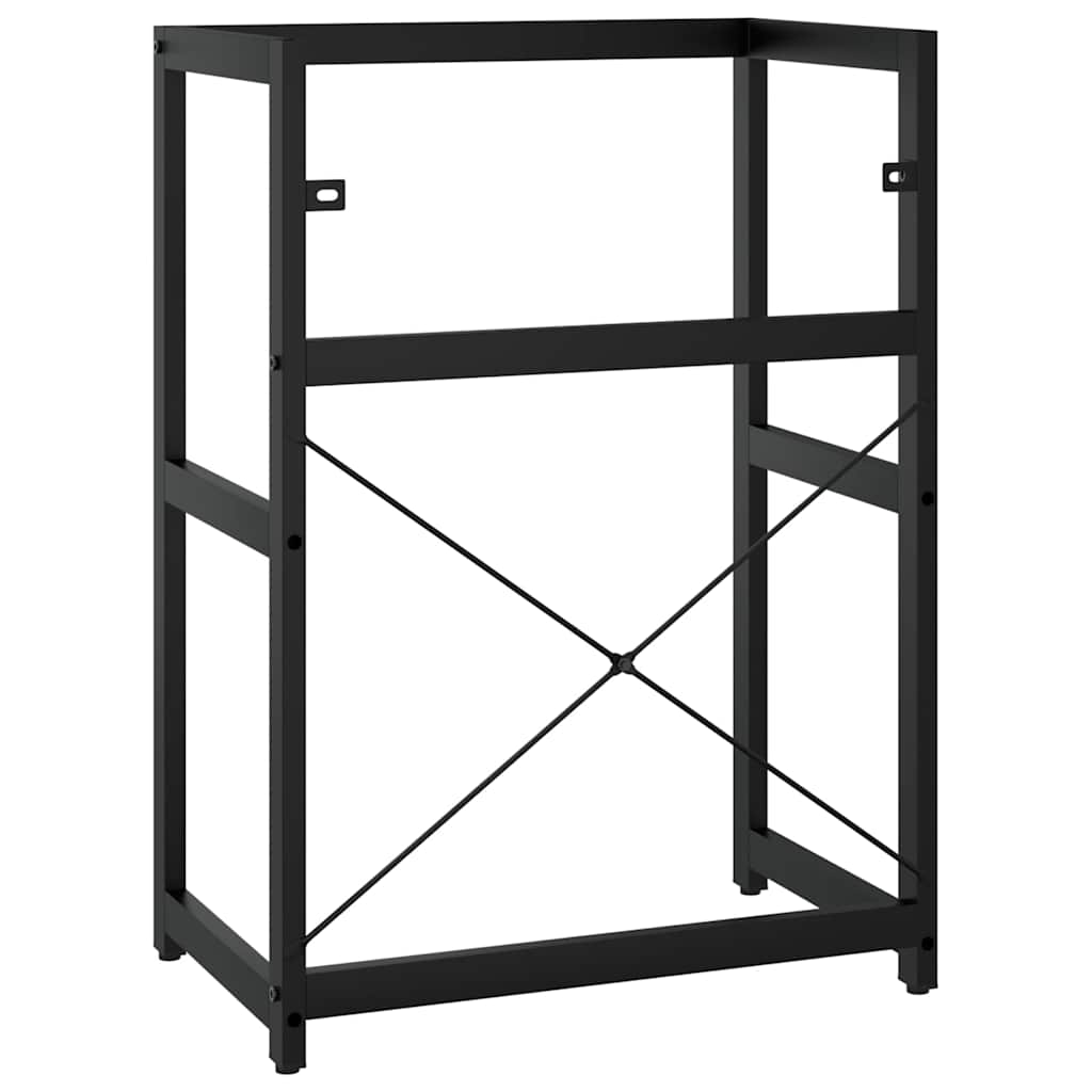vidaXL Bathroom Washbasin Frame | Black | Powder-coated iron | 59x38x83 cm 6