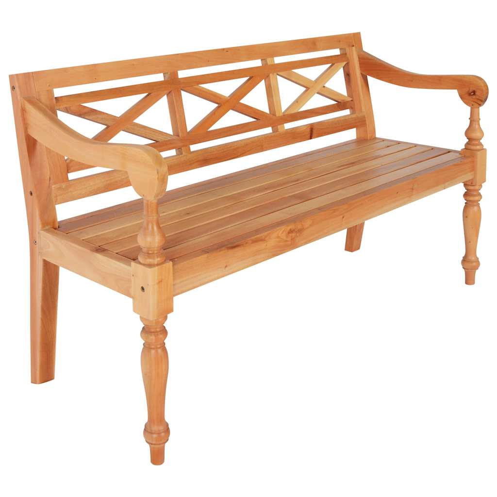vidaXL Batavia Bench Solid Mahogany Wood