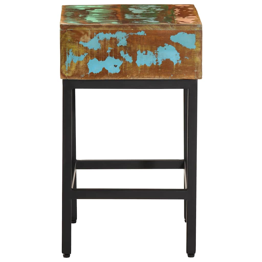 vidaXL Side Table | Multicolour | Solid reclaimed wood | 40x30x51 cm 6