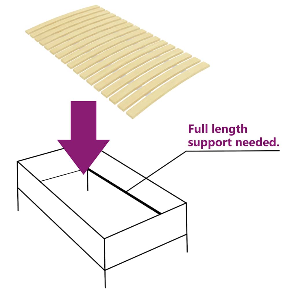 vidaXL Slatted Bed Base | Brown | Solid poplar wood | 120x200 cm | Foldable 6
