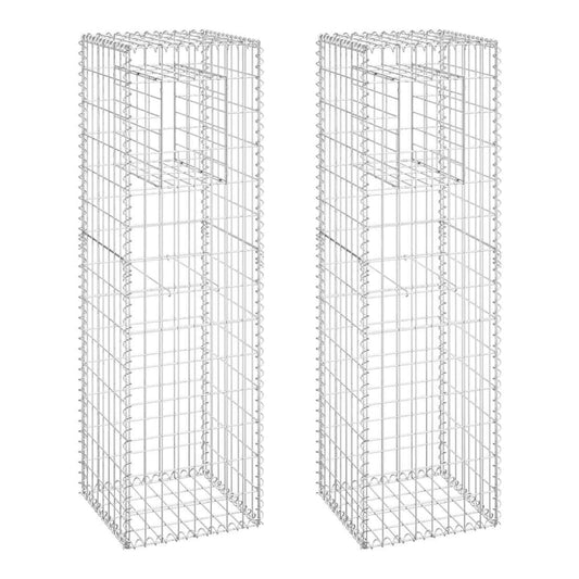 Gabion Basket Posts Iron 2 40 cm 140 cm 40 cm