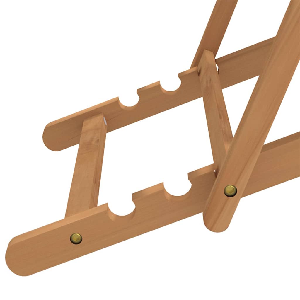 vidaXL Folding Chair Solid Wood Teak Grey 6