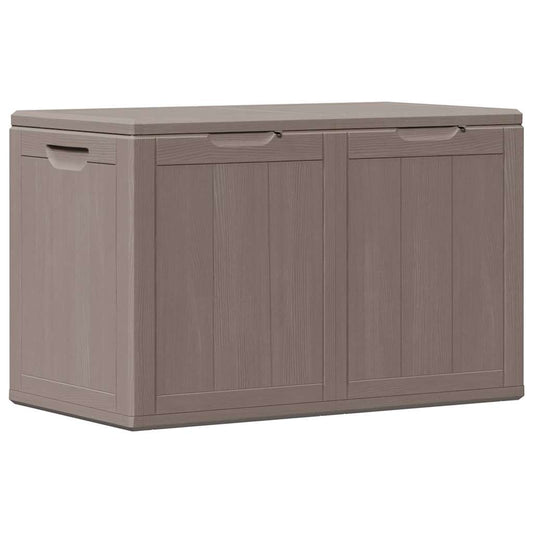 151231 vidaXL Garden Storage Box 180L Brown PP Wood Look 2