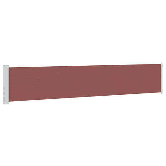 vidaXL Patio Retractable Side Awning 117x614 cm Brown 2