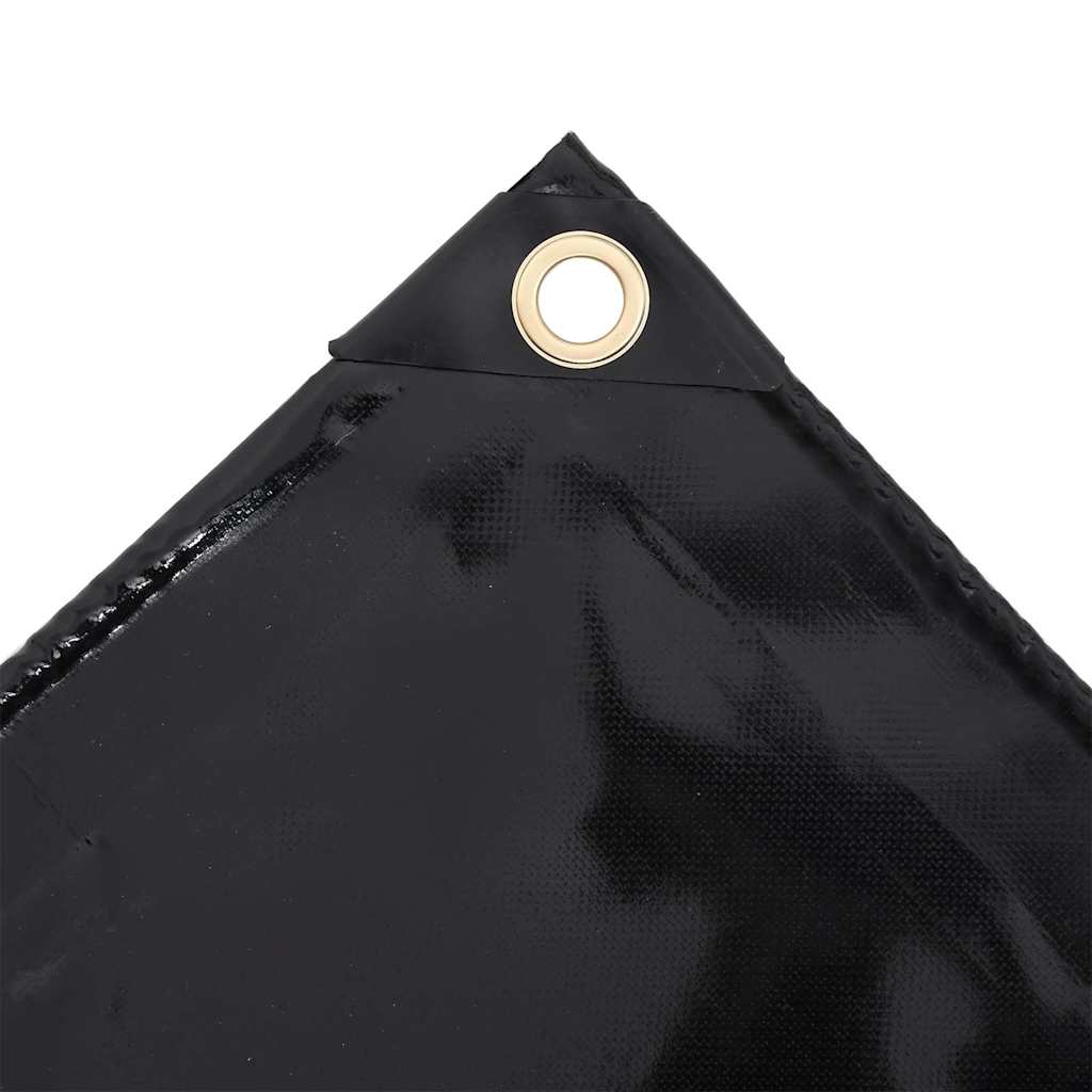 Tarpaulin 650 g/m² with eyelets Black 1 x 2.5–5 x 5 m 3 x 5 m