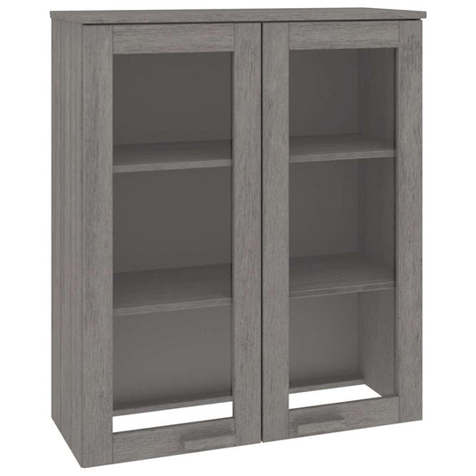 vidaXL Top for Highboard"HAMAR" Light Grey 85x35x100cm Solid Wood Pine 2