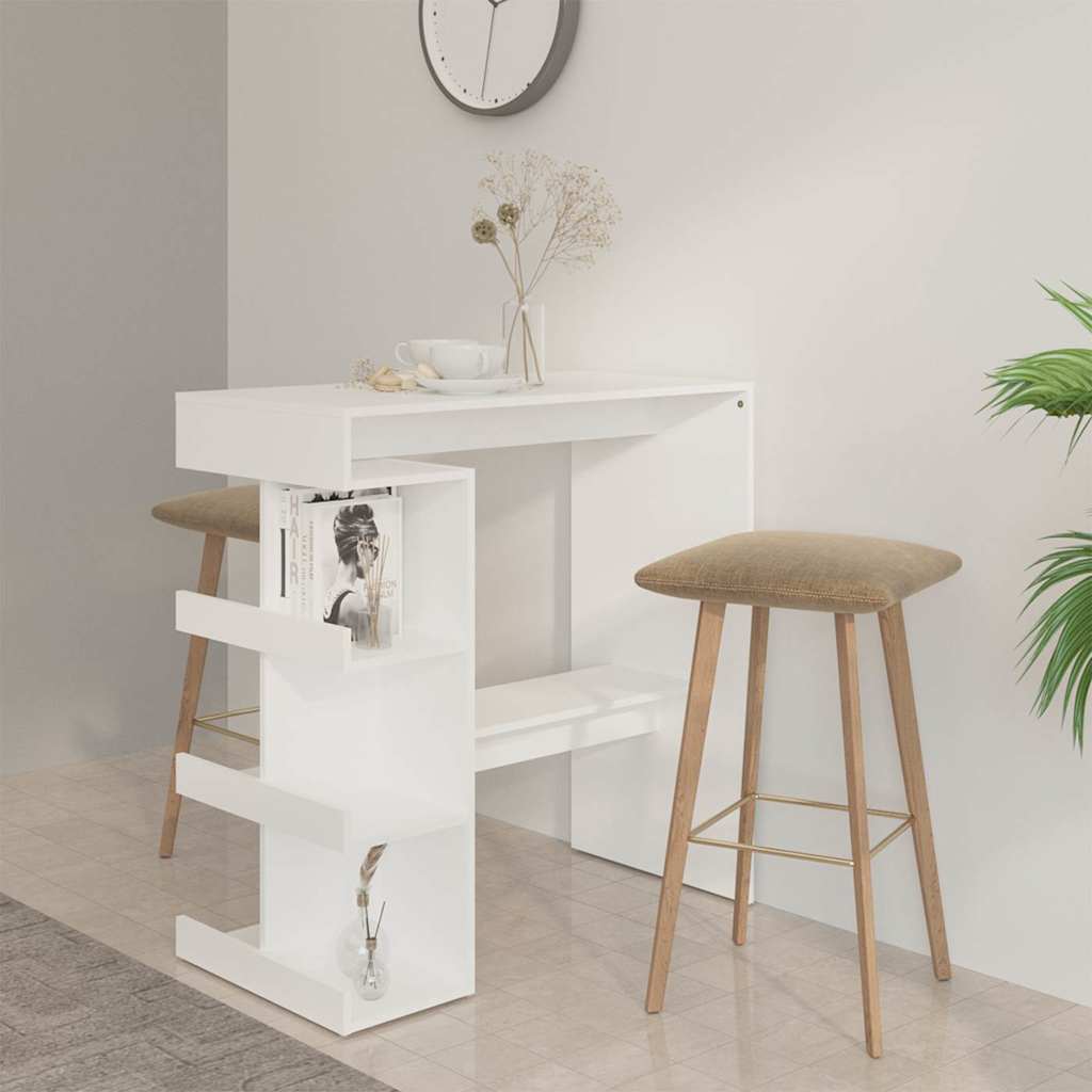 vidaXL Bar Table with Storage Rack 100x50x101.5 cm