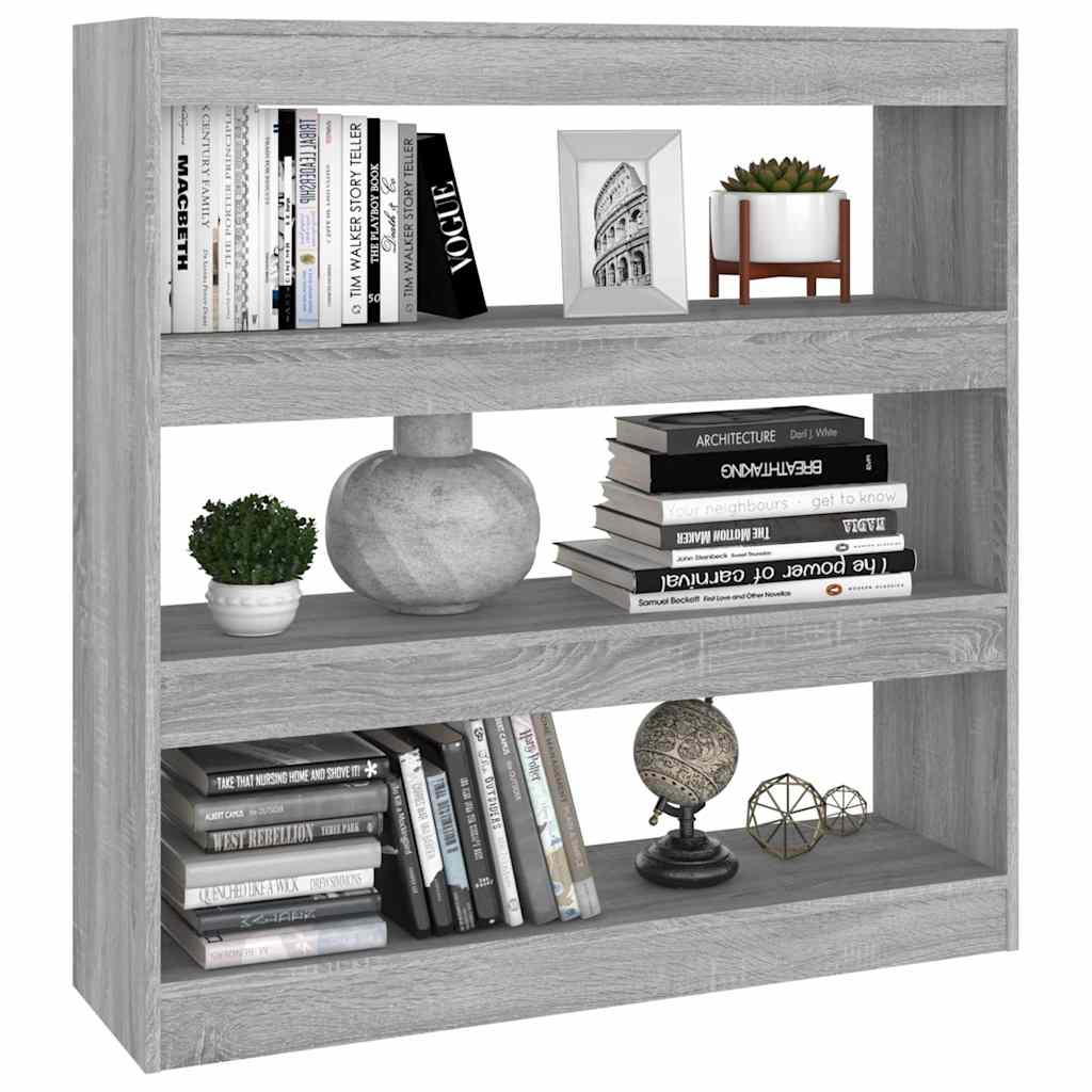 vidaXL Book Cabinet | Grey Sonoma | Engineered wood | 100x30x103 cm 6