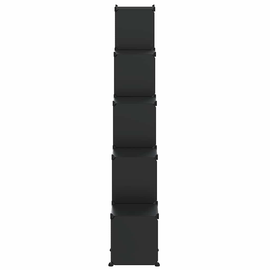 vidaXL Storage Cube Organiser with 15 Cubes Black PP 6