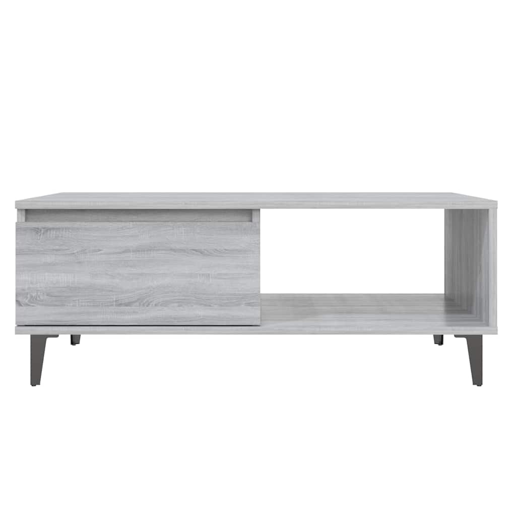 vidaXL Coffee Table Grey Sonoma 90x60x35 cm Engineered Wood 6