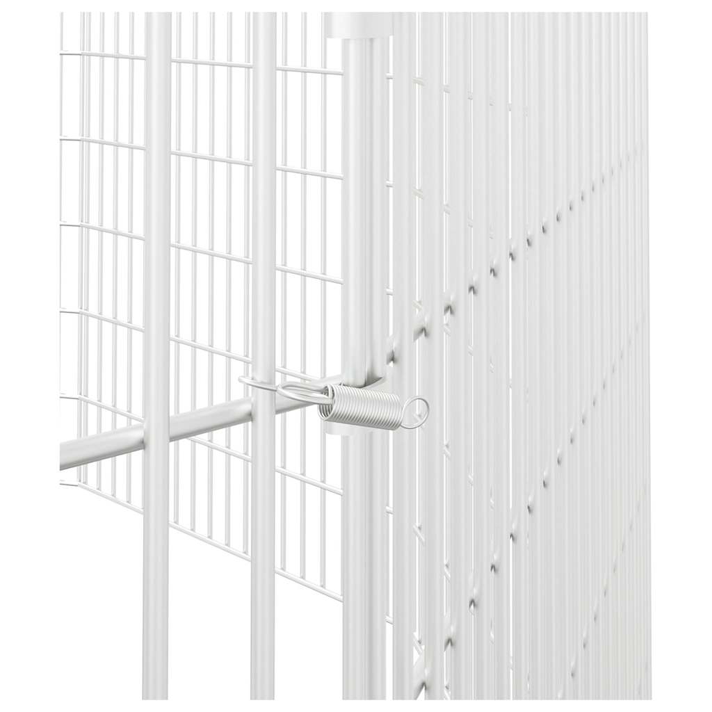 vidaXL Free Range Animal Enclosure 12-Panel 54x80 cm Galvanised Iron 6