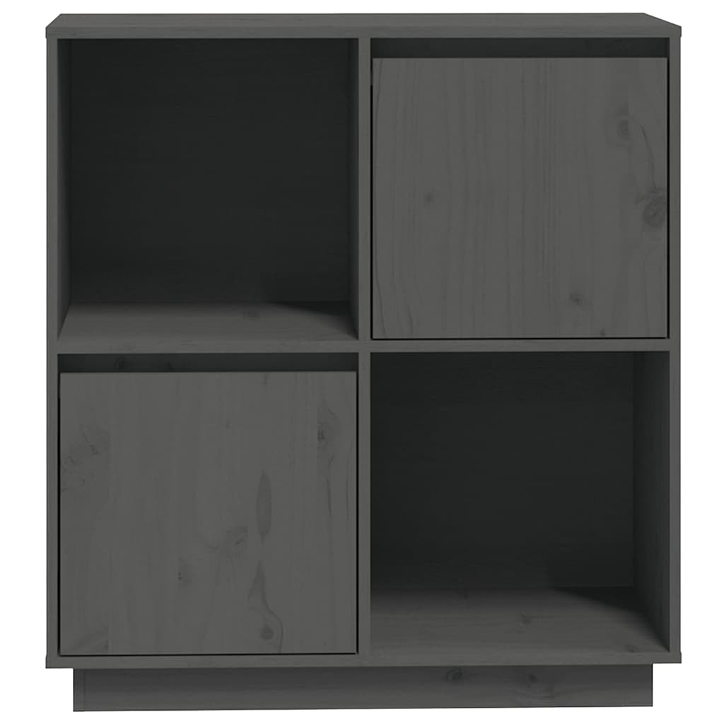 vidaXL Sideboard | Grey | Solid Pine Wood | Medium | Sideboard | Rectangular 6
