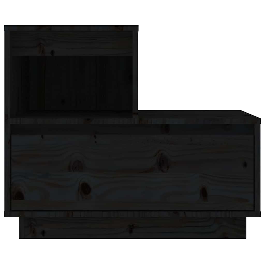 vidaXL Bedside Cabinets 2 pcs Black 60x34x51 cm Solid Wood Pine 6
