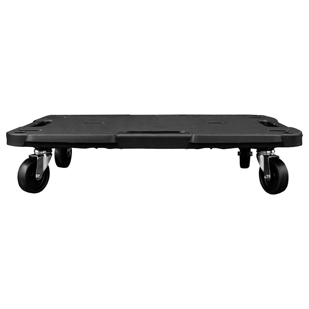 151831 vidaXL Transport Trolley Black 58x38x12 cm PP 6