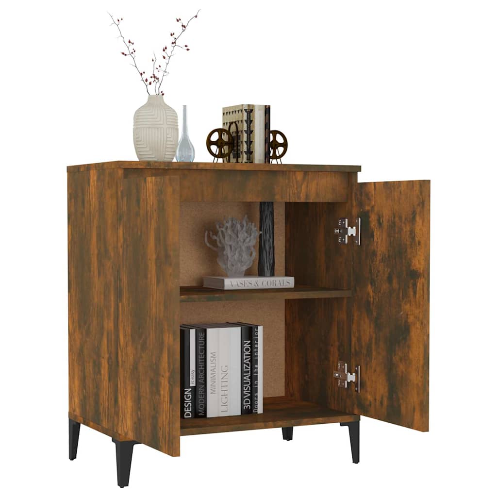 vidaXL Sideboard Smoked Oak 60x35x70 cm Engineered Wood 6