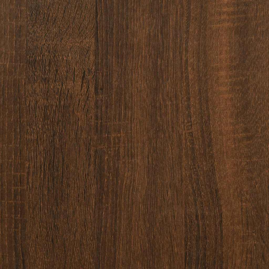 vidaXL Coffee Table Set Brown Oak 100x48x40 cm Engineered Wood 6