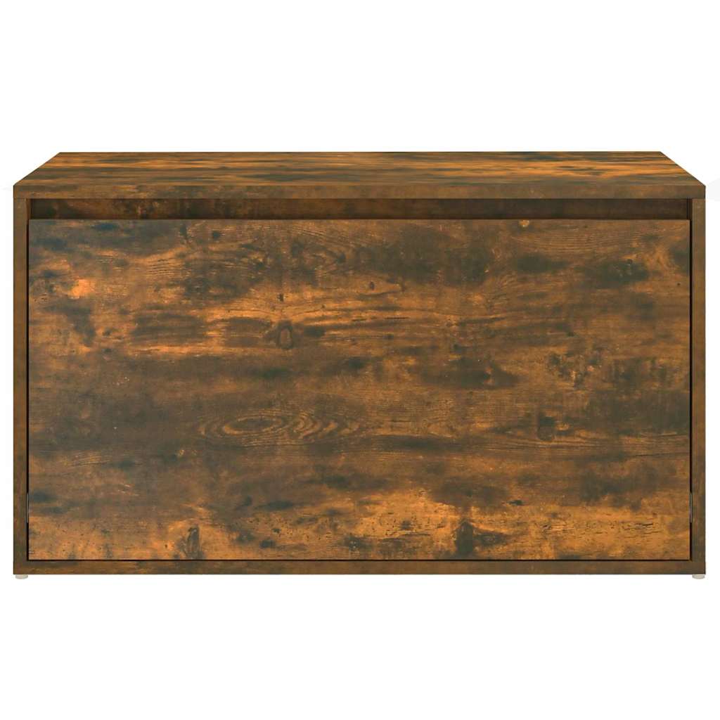 vidaXL Hall Bench 80x40x45 cm Smoked Oak Engineered Wood 6