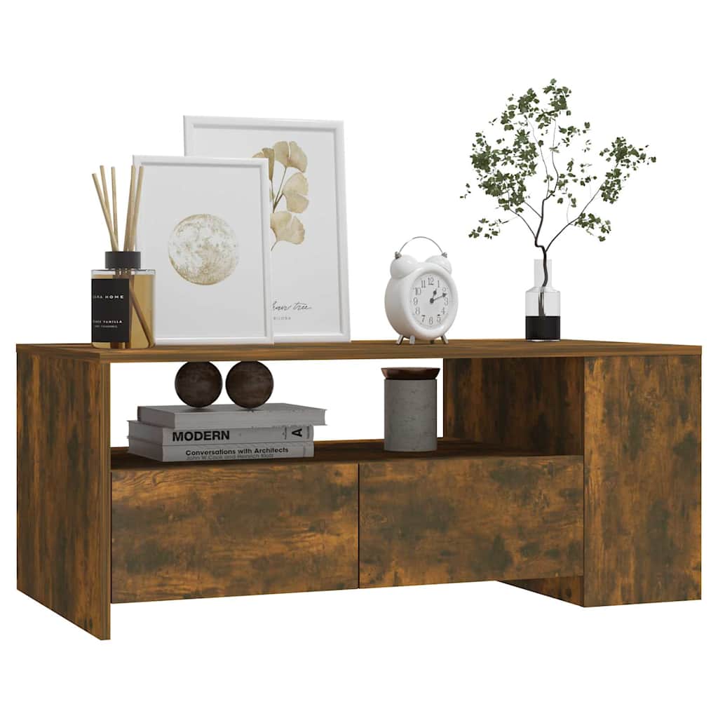 vidaXL Coffee Table | Smoked oak | Engineered wood | Medium | Coffee Table 6