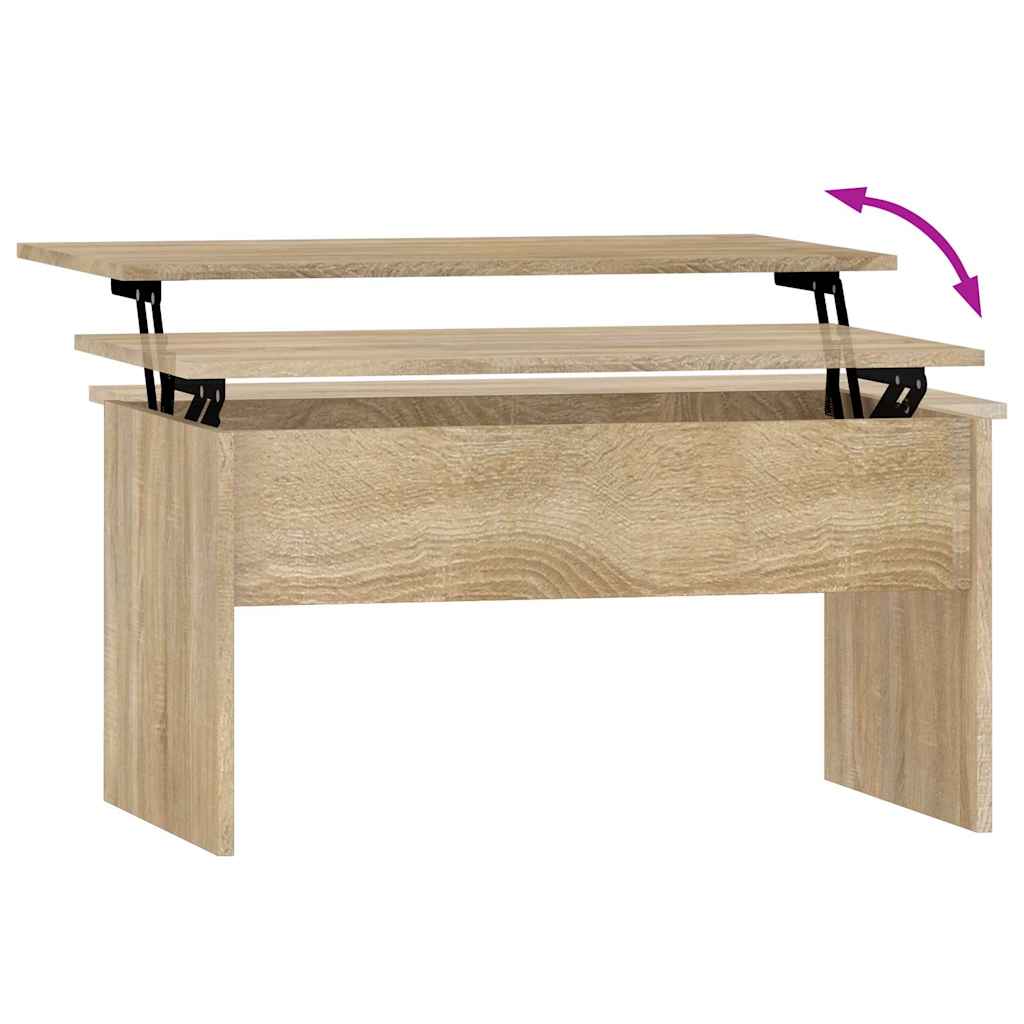 vidaXL Coffee Table | Sonoma Oak | Engineered wood | Medium | Height-Adjustable 6