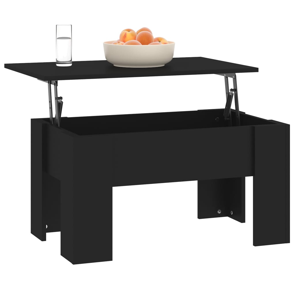 vidaXL Coffee Table | Black | Engineered wood | Medium | Modern | Coffee Table 6
