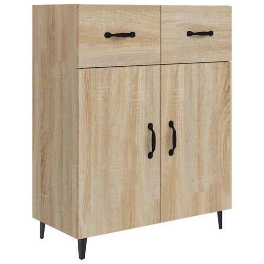 vidaXL Sideboard Sonoma Oak 69,5x34x90 cm Engineered Wood 2