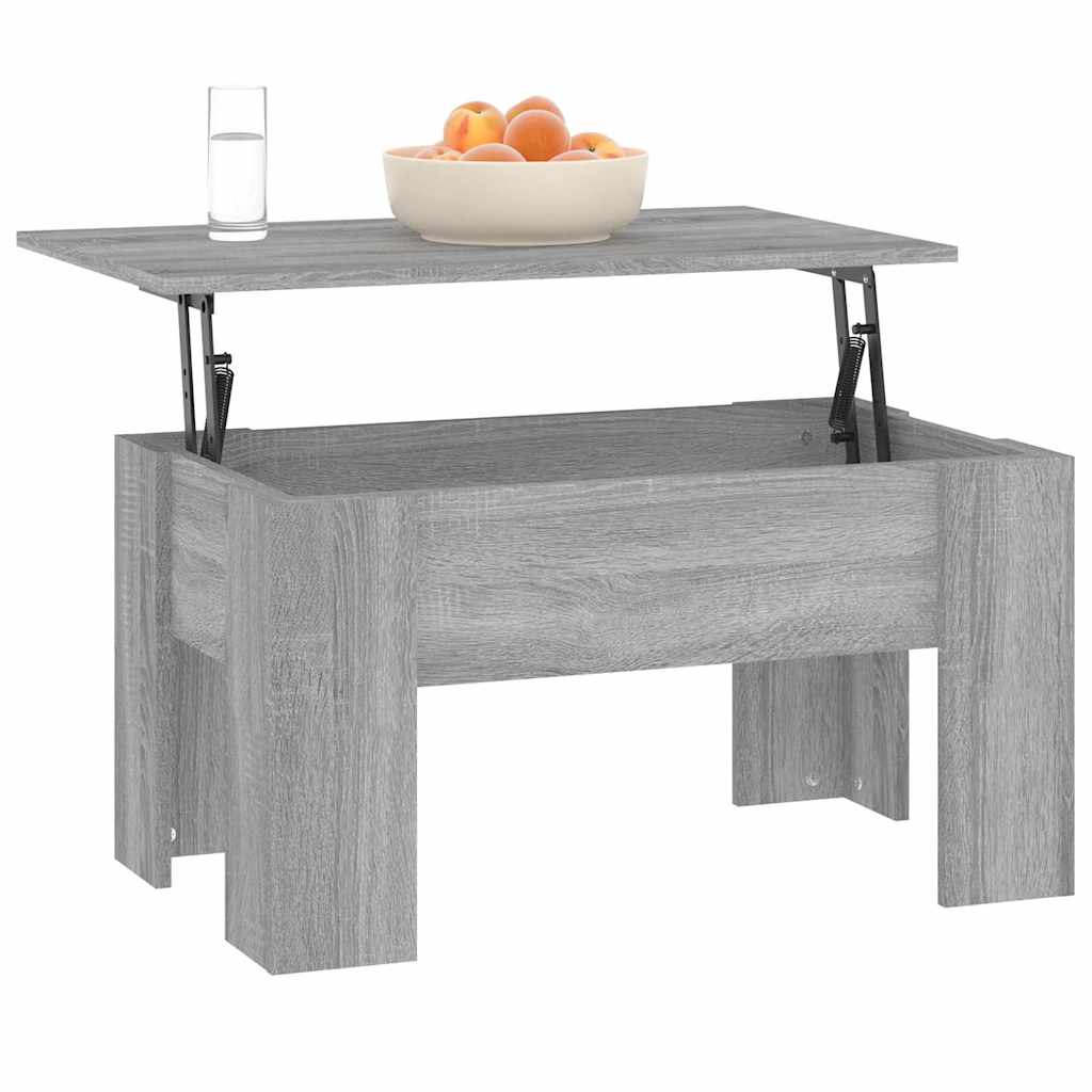 vidaXL Coffee Table Grey Sonoma 79x49x41 cm Engineered Wood 6