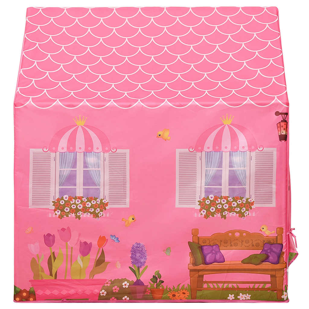 vidaXL Children Play Tent with 250 Balls Pink 69x94x104 cm 6