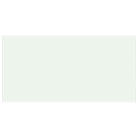 The rectangular glass table top shown from directly above against a plain white background
