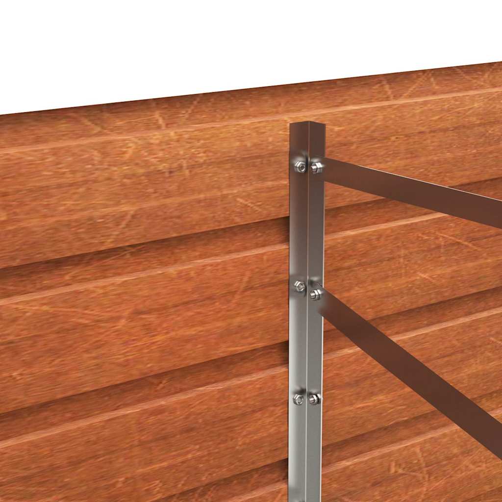 vidaXL Garden Raised Bed | Rusty | Corten steel | Large | Durable 6