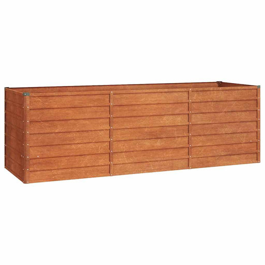 vidaXL Garden Raised Bed Rusty 240x80x77 cm Corten Steel 2