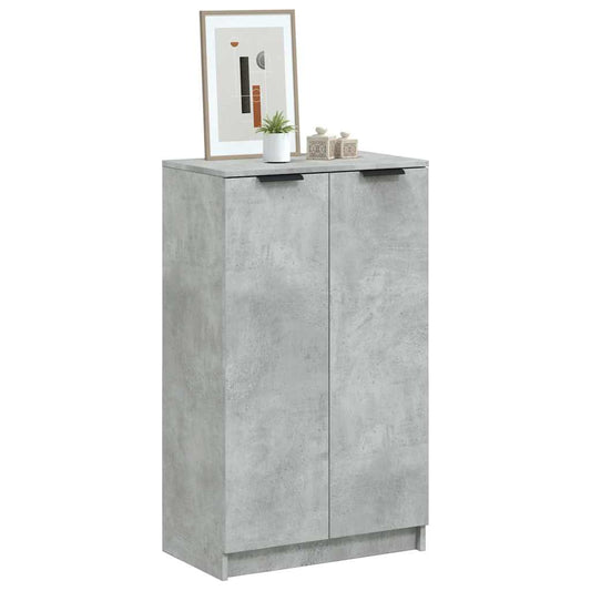Shoe Cabinet 59x35x100,5 cm Engineered Wood Concrete grey