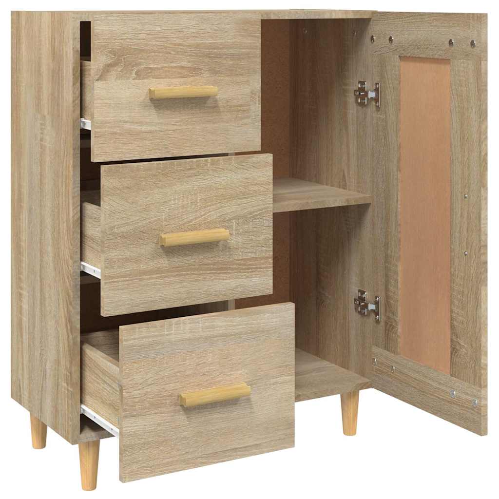 vidaXL Sideboard Sonoma Oak 69.5x34x90 cm Engineered Wood 6