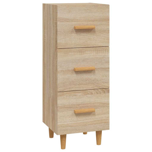 vidaXL Sideboard Sonoma Oak 34.5x34x90 cm Engineered Wood 2